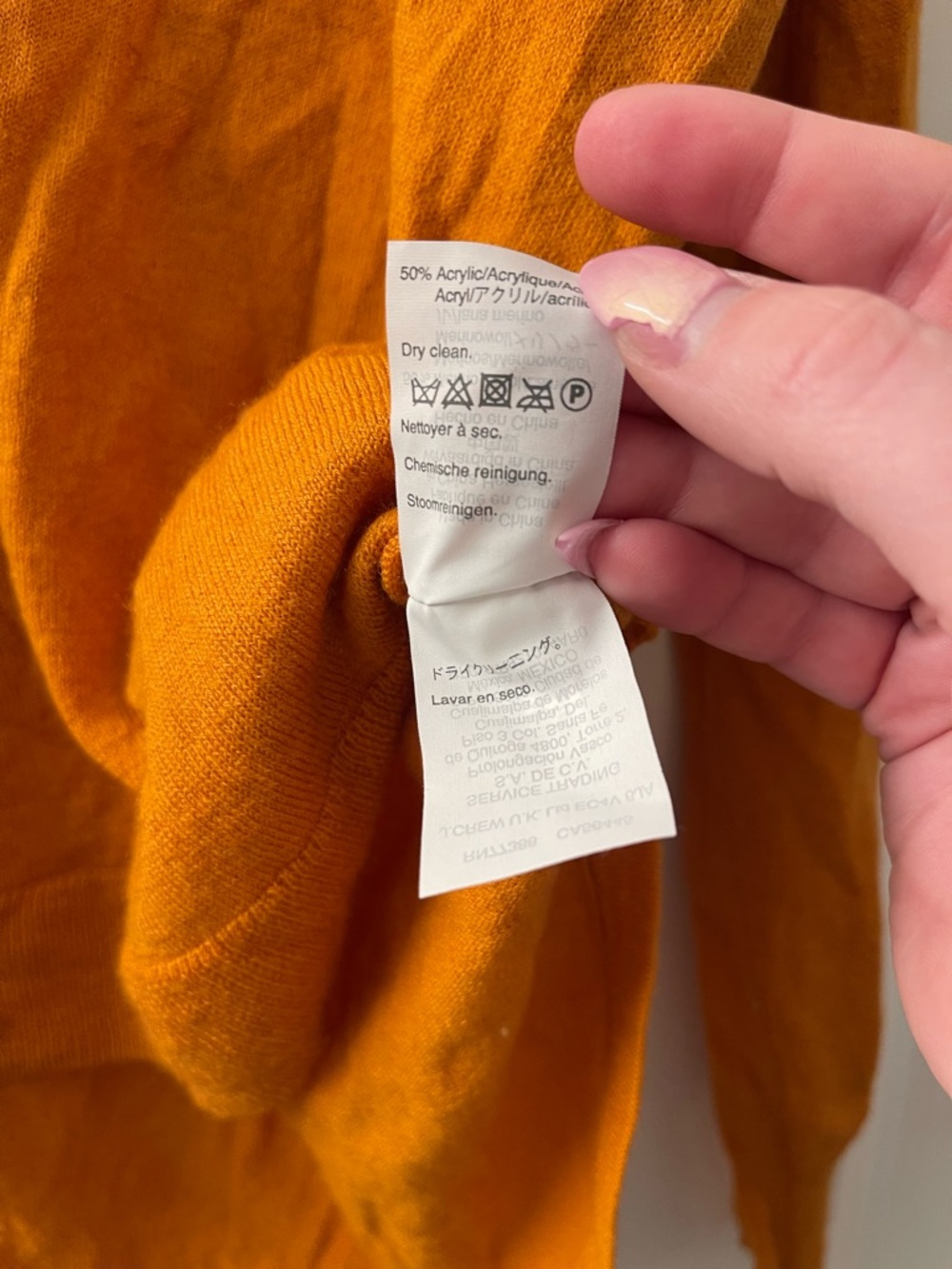 Madewell lightweight wool blend Orange Scoop Neck Sweater - Picture 5 of 5
